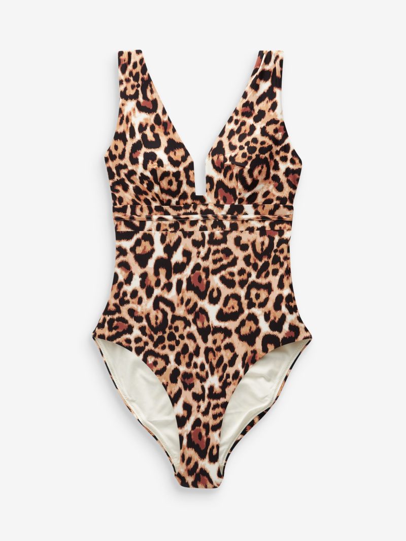 LXH82358 Animal Plunge Shaping Tummy Control Swimsuit - Image 6
