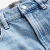 LXH82336 Mid Blue Denim Stretch Mom Shorts - Image 6
