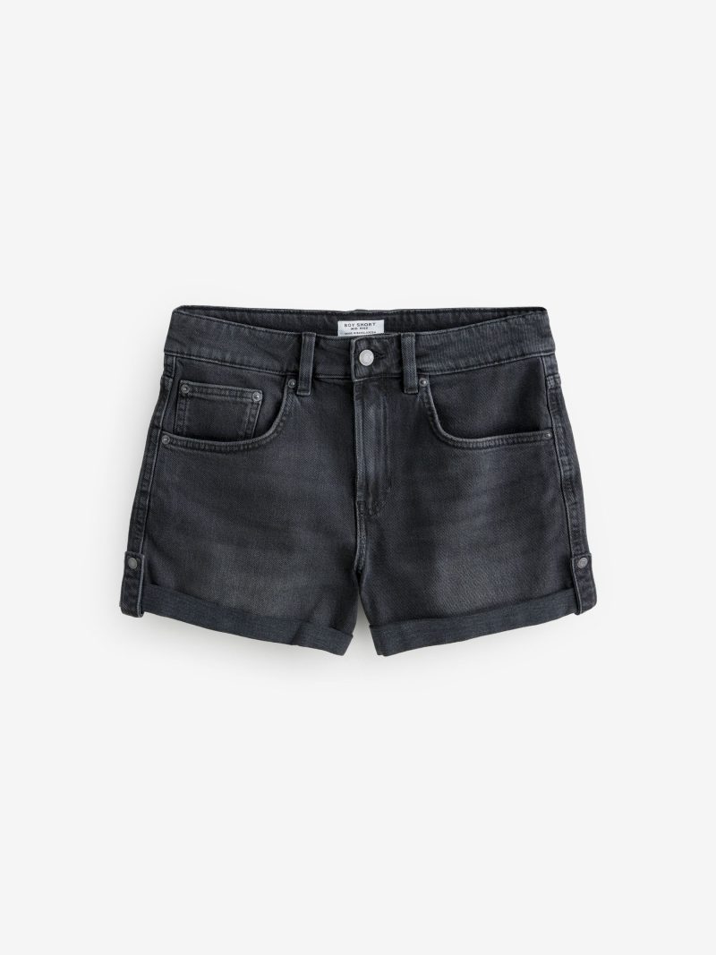 LXH82343 Black Denim Boy Shorts - Image 4