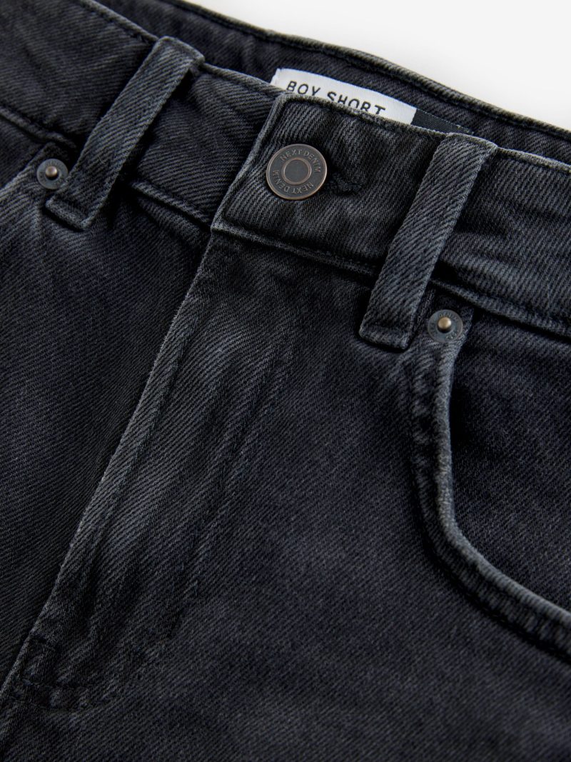 LXH82343 Black Denim Boy Shorts - Image 5