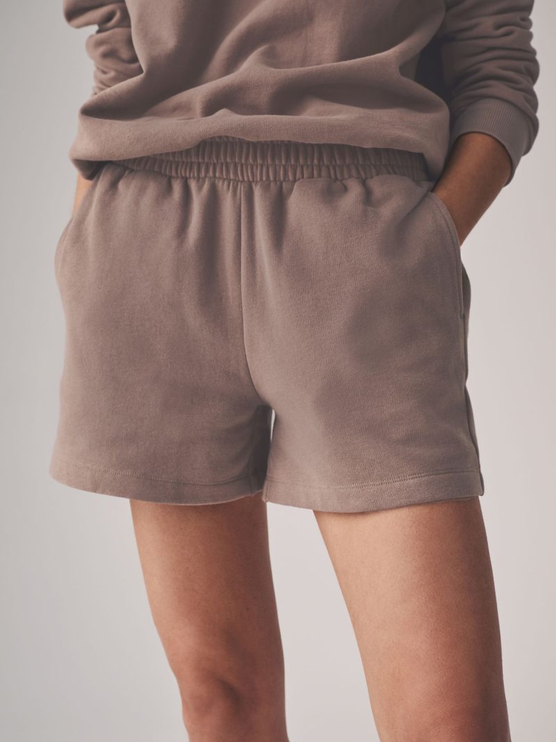 LXH82344 The Set Butter Yellow/Taupe Brown 2 Pack Relaxed Joggers Shorts - Image 7