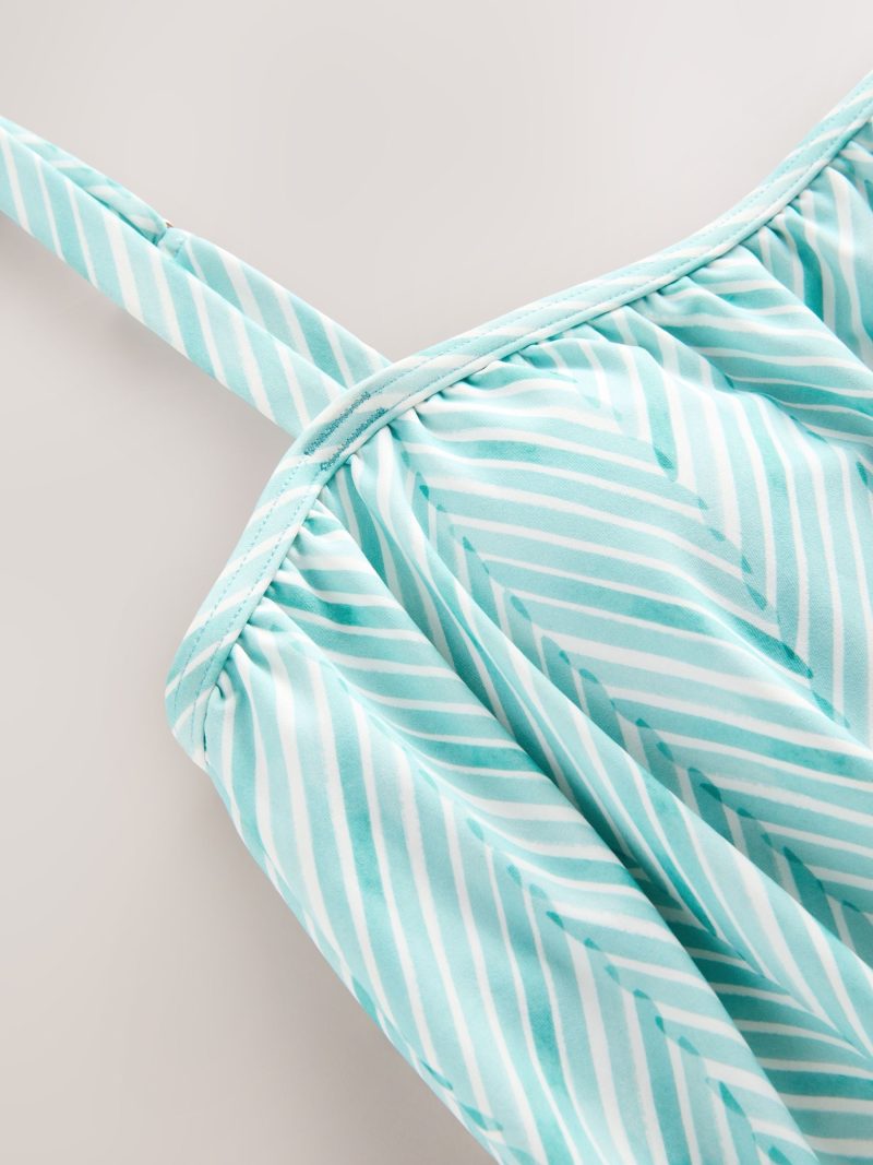 LXH82362 Blue/White Print Blouson Shaping Swimsuit - Image 10