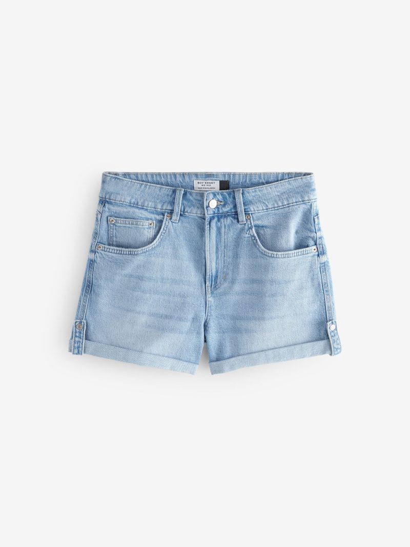 LXH82334 Bleach Denim Boy Shorts - Image 5